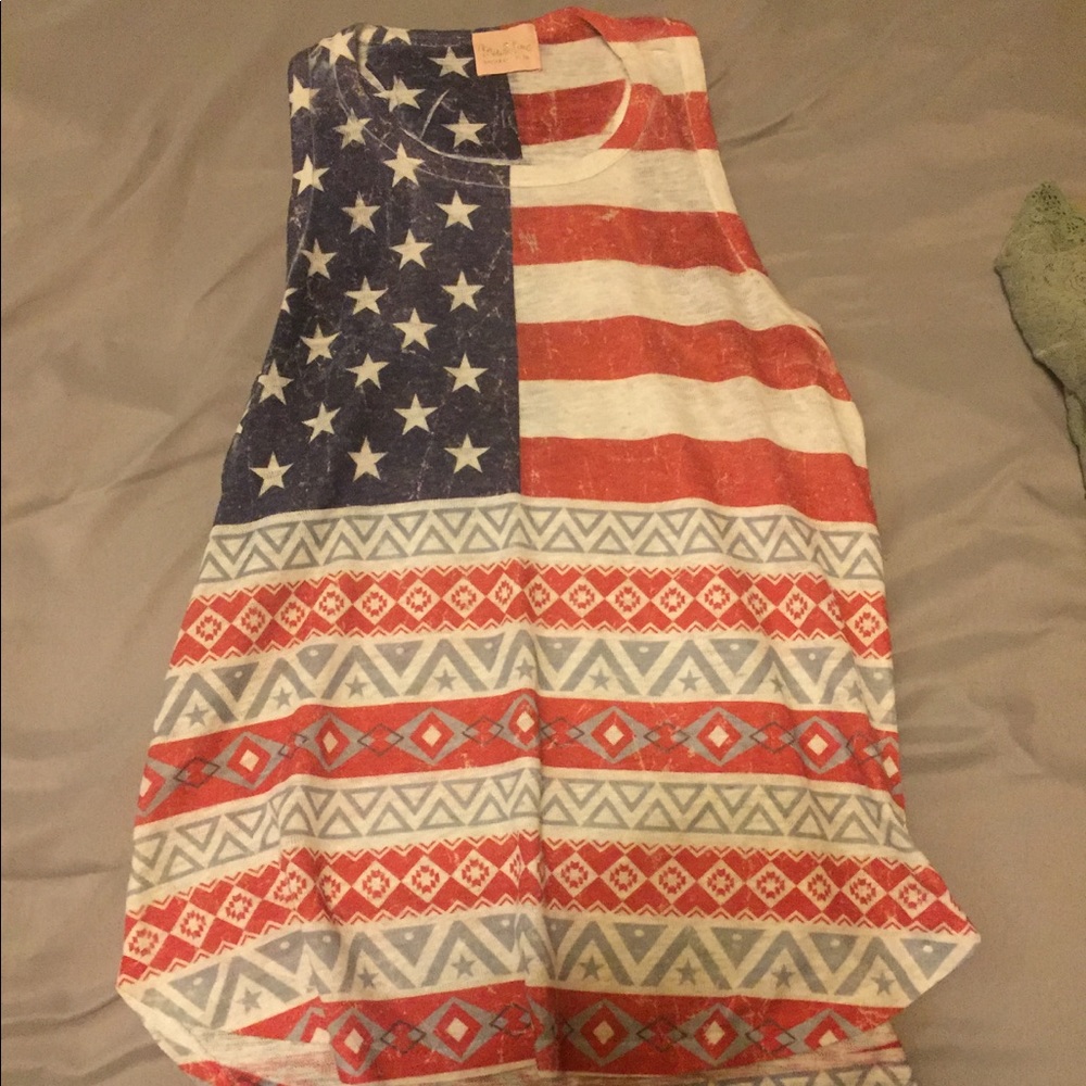 American flag tank